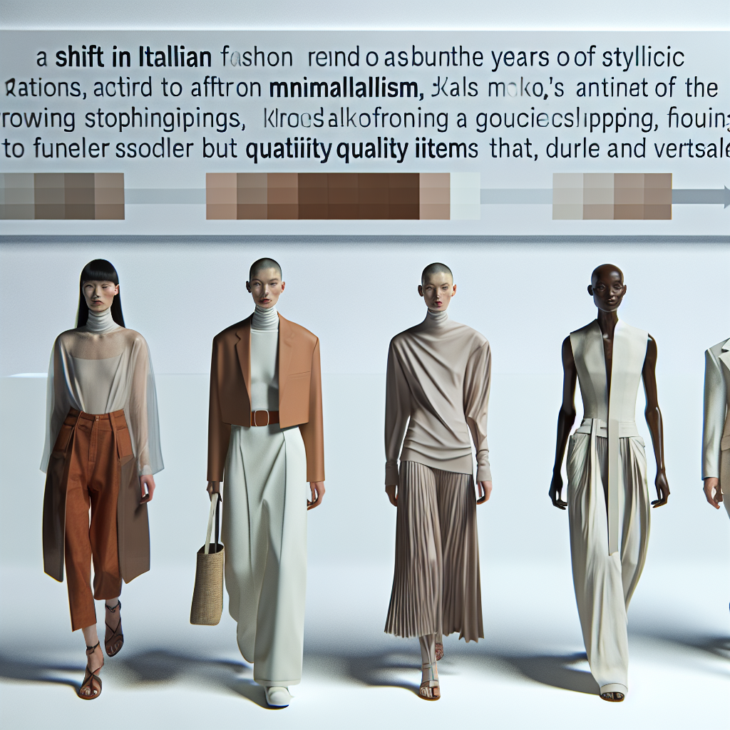 Dopo anni di eccessi stilistici, il 2025 segna il ritorno al minimalismo nella moda italiana. Tonalità neutre, tagli puliti e silhouette essenziali dominano le passerelle di Milano. Brand come Max Mara, Jil Sander e The Row riportano al centro l’idea di un guardaroba funzionale ma sofisticato. Il trend nasce anche dalla crescente attenzione verso l’acquisto consapevole: meno capi, ma di qualità, durevoli e versatili.